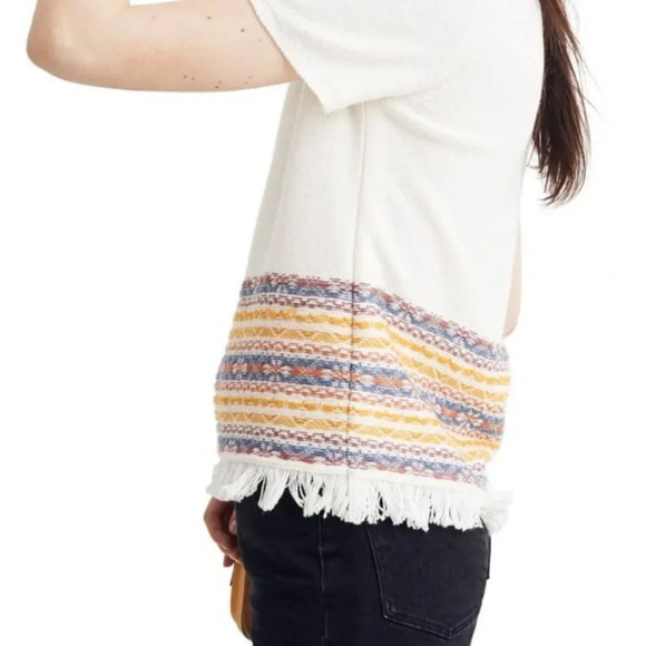 Madewell Fringe Jacquard Embroidered Sweater S - Picture 7 of 8